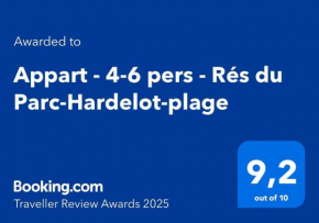 Appart - 4-6 pers - Rés du Parc-Hardelot-plage